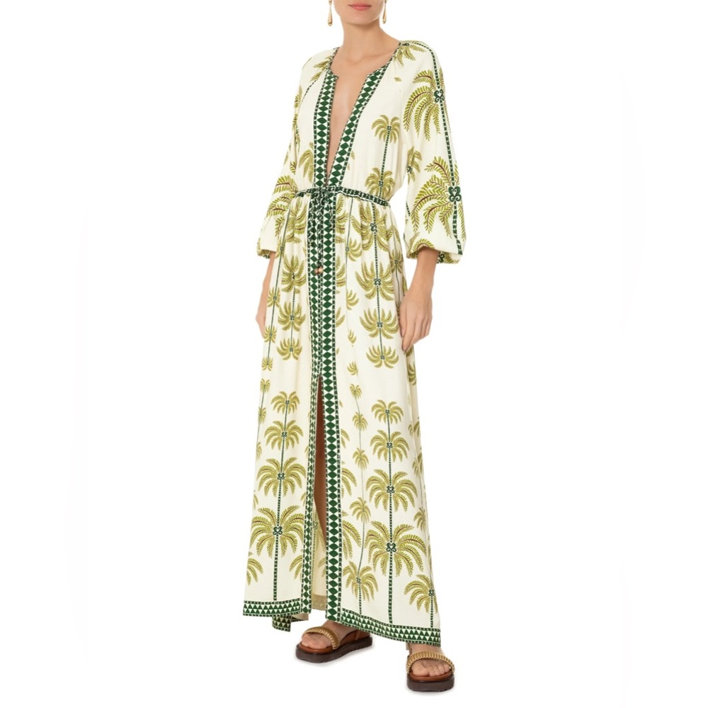 FARM Rio Milani Coqueiro Maxi Dress (Milani Palm Tree)